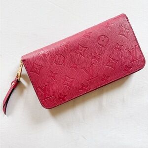 Auth Louis Vuitton Zippy Wallet Long Wallet Monogram Empreinte SP0168